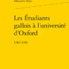 Les Étudiants Gallois à L’université D’Oxford. 1282-1485