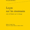 Leçon Sur Les Monnaies Suivi De Notice Sur Le Change