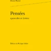 Pensées Opuscules Et Lettres