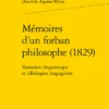 Mémoires D’un Forban Philosophe (1829). Variation Linguistique Et Idéologies Langagières