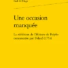 Une Occasion Manquée. La Réédition De L’Histoire De Polybe Commentée Par Folard (1753)