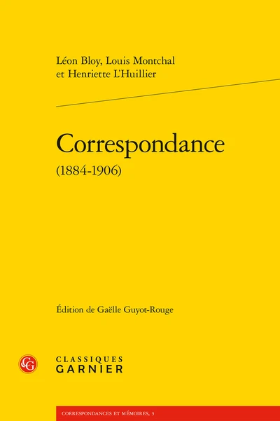 Correspondance. 1884-1906 1 Correspondance. 1884-1906