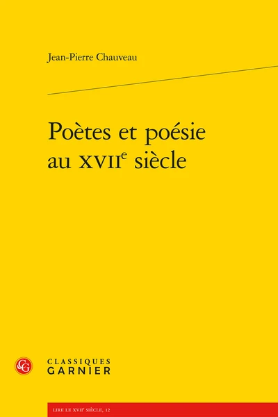 Poètes Et Poésie Au Xviie Siècle 1 Poètes Et Poésie Au Xviie Siècle