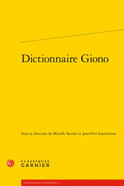 Dictionnaire Giono