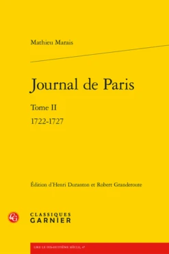 Journal De Paris. Tome II. 1722-1727