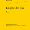 L’Esprit Des Lois. Tome I