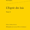L’Esprit Des Lois. Tome II