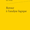 Retour à L’analyse Logique