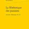 La Rhétorique Des Passions. Aristote, Rhétorique II.1-11