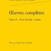 Œuvres Complètes. Tome II. Paul Dermée : Poésie