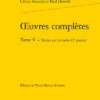 Œuvres Complètes. Tome V. Textes Sur La Radio (2e Partie)