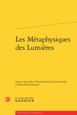 Les Métaphysiques Des Lumières