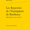 Les Repentirs De L’Exemplaire De Bordeaux (Montaigne, Essais, Livre I)