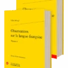 Observations Sur La Langue Françoise
