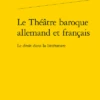 Le Théâtre Baroque Allemand Et Français. Le Droit Dans La Littérature