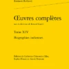 Œuvres Complètes. Tome XIV. Biographies Indiennes