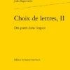 Choix De Lettres, II. Des Ponts Dans L’espace