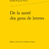 De La Santé Des Gens De Lettres
