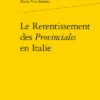 Le Retentissement Des Provinciales En Italie