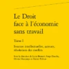 Le Droit Face à L’économie Sans Travail. Tome I. Sources Intellectuelles, Acteurs, Résolution Des Conflits
