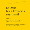 Le Droit Face à L’économie Sans Travail. Tome II. L’approche Internationale